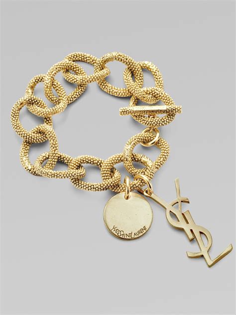 ysl braclet gold|yves saint laurent bracelet.